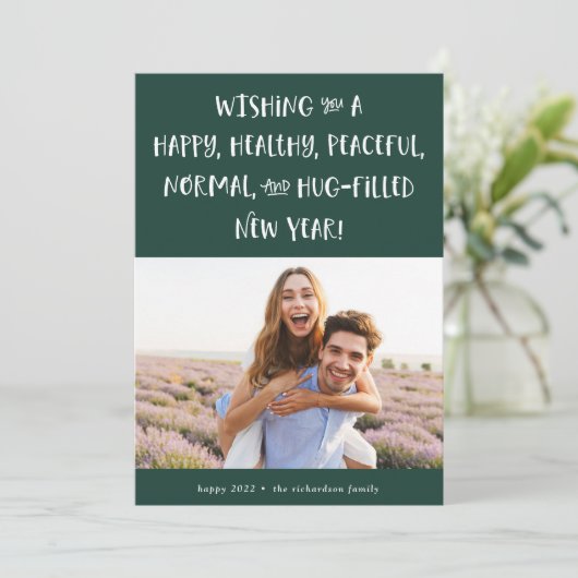 2022年の願い | フォレストグリーンの新年おめでとう シーズンカード (スタンド正面)