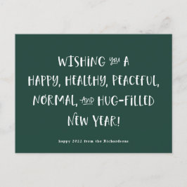 2022年の願い | 森グリーンハッピーニューイヤー シーズンポストカード