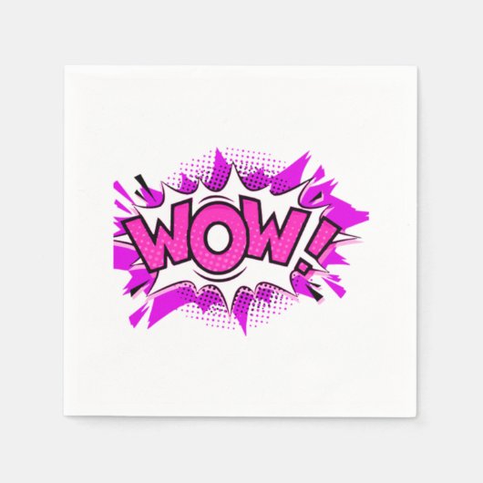 2022年のWow Day無料 スタンダードカクテルナプキン (正面)