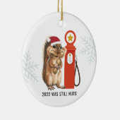 2022年はまだ堅実だった |クリスマスおもしろい装飾品 セラミックオーナメント (右)