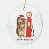 2022年はまだ堅実だった |クリスマスおもしろい装飾品 セラミックオーナメント (左)