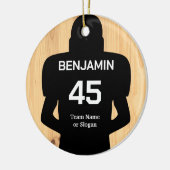 2022年アメリカンフットボール選手 セラミックオーナメント (左)