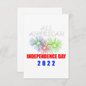 2022年アメリカ独立記念日 エンクロージャーカード (正面/裏面)