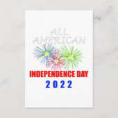 2022年アメリカ独立記念日 エンクロージャーカード (正面)