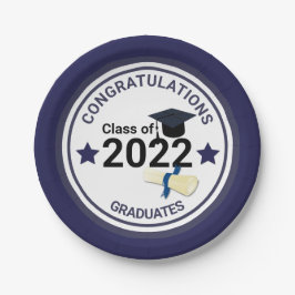 2022年エレガントの卒業 ペーパープレート