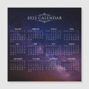 2022年エレガントの天の川暦   マグネットカード