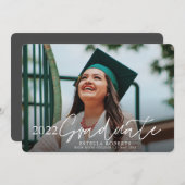 2022年カスタム卒業フォトオーバーレイ卒業Anno 案内状 (正面/裏面)