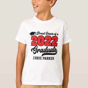 2022年カスタム卒Tシャツの従兄弟誇りを持った Tシャツ