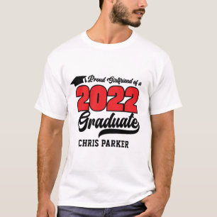 2022年カスタム卒Tシャツの誇りを持った・ガールフレンド Tシャツ