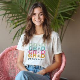 2022年カラフル大学院生モダン成 トライブレンドＴシャツ