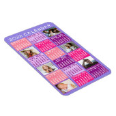 2022年カレンダーかわいい写真モダンコラージュ マグネット (右側)