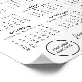 2022年カレンダーのビジネスロゴへの応援 ポスター (角)