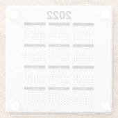 2022年カレンダースクエアコースター ガラスコースター (裏面)