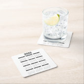 2022年カレンダースクエア紙コースター スクエアペーパーコースター (インサイチュ)