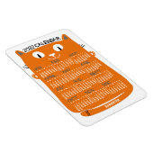 2022年カレンダーミッドセンチュリーオレンジキャット マグネット (右側)