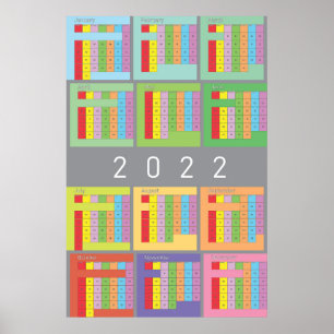 2022年カレンダー（フルカラー） ポスター