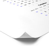 2022年カレンダー ポスター（月曜日始まり） ポスター (角)