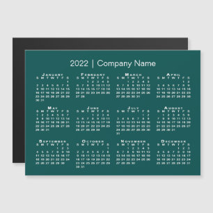 2022年カレンダー（社名： Blue Green Magnet）