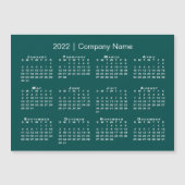 2022年カレンダー（社名： Blue Green Magnet） (正面)