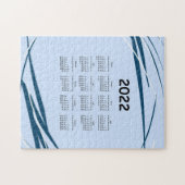 2022年カレンダー。計画デザインモダンギフト ジグソーパズル (横)