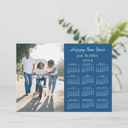 2022年カレンモダンダーブルー2写真新年おめでとう シーズンカード (スタンド正面)