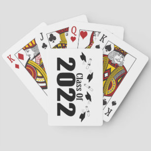 2022年キャップと卒業証書のクラス（黒） トランプ