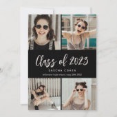 2022年クラス写真コラージュカスタム卒業式 案内状 (正面)