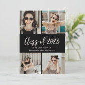 2022年クラス写真コラージュカスタム卒業式 案内状 (スタンド正面)