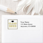 2022年クラス差出人住所ラベル(金ゴールド) ラベル (インサイチュ)