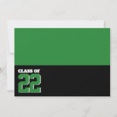 2022年クラス希望と自信緑 招待状 (裏面)