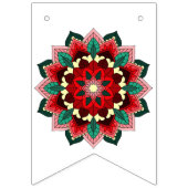 2022年クラス！赤の曼荼羅 バンティングフラッグ (第1の旗)