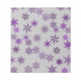 2022年クリスマスの花ソフトパープルシルバー ノートパッド