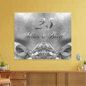 2022年シルバー結婚の25周年記念の両親 キャンバスプリント (インサイチュ (リビング))