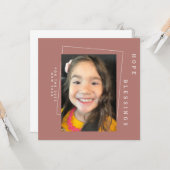 2022年シンプルなナチュラルテイストの年賀状写真 カード (正面/裏面インサイチュ)