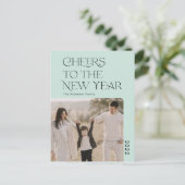 2022年シンプルの新年への応援写真ポー ポストカード (スタンド正面)