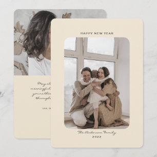 2022年シンプルの新年を迎えたミニマリスト  シーズンカード