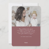 2022年シンプル初のミニマル・クリーン・ハッピーニューイヤー写真 シーズンカード (裏面)