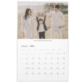 2022年シンプル・モダントレンディー・ファミリー写真集 カレンダー (1月 2026)