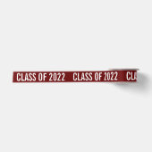 2022年タイポグラフィマルーン白人大学院 サテンリボン (正面)