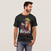 2022年ダービーの日 大きな帽子と馬 Tシャツ (正面フル)