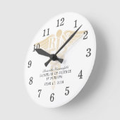 2022年ナースRNカデュセウスカスタム卒業 ラウンド壁時計 (傾斜)