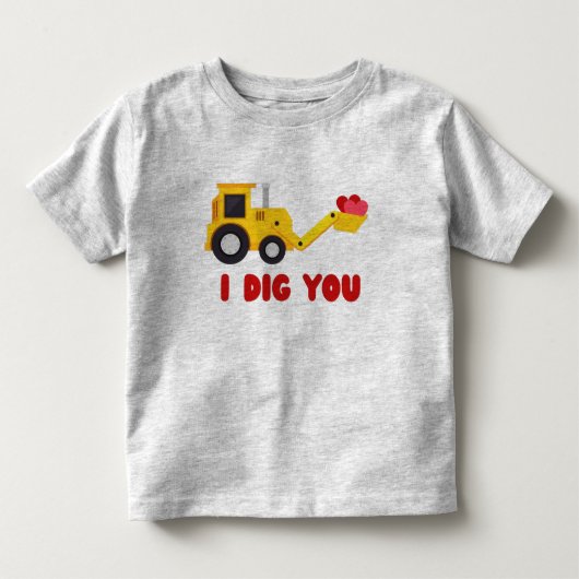 2022年バレンタインを掘る トドラーTシャツ (正面)