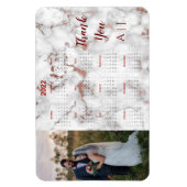 2022年パーソナライズされたフォト冷蔵庫カレンダー磁石 マグネット (縦)