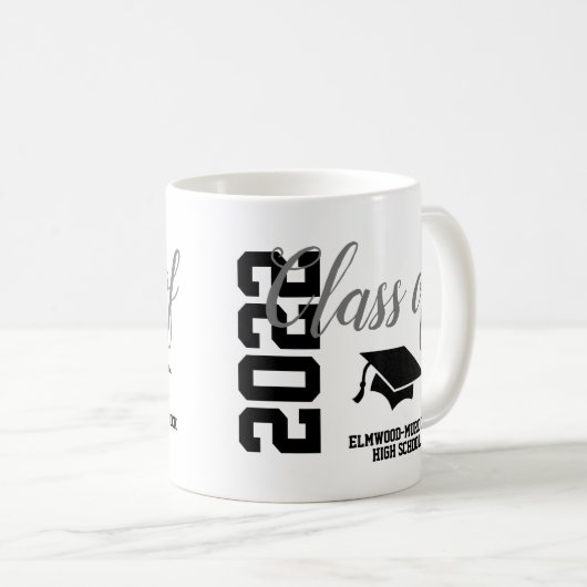 2022年パーソナライズされた贈与学校マグのブルークラス コーヒーマグカップ (正面右)
