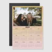 2022年ピカスタムンクイエローフォトマグネティックカレンダー (正面/裏面)