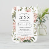 2022年ピンクローズかわいらしフローラ卒業 招待状 (スタンド正面)