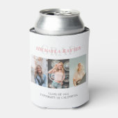 2022年フォトコラージピンクの卒業クラス 缶クーラー (缶正面)