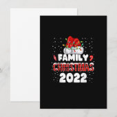 2022年プレイドファミリークリスマス サンタライト 招待状 (正面/裏面)