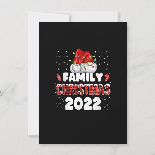 2022年プレイドファミリークリスマス サンタライト 招待状 (正面)