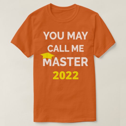 2022年マスターIと呼んでくれ Tシャツ (デザイン正面)